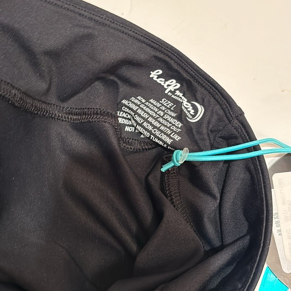 NWT HALF MOON modern movement legging capris, tights workout athletic L - Picture 3 of 6